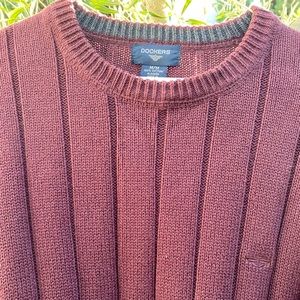 NW Dockers Hand Knit 💯 Cotton Sweater, Sz M